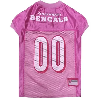 Pets First Cincinnati Bengals Pink Pet Jersey - Small