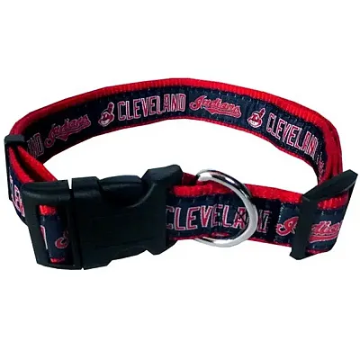 Pets First Cleveland Indians Pet Collar by Pets First - XL