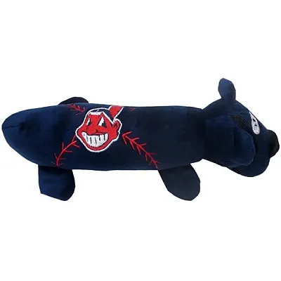 Pets First Cleveland Indians Plush Tube Pet Toy