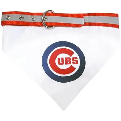 Pets First Chicago Cubs Pet Collar Bandana - Large