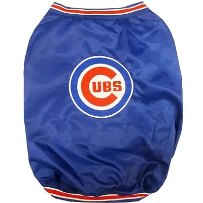 Pets First Chicago Cubs Pet Dugout Jacket - Medium
