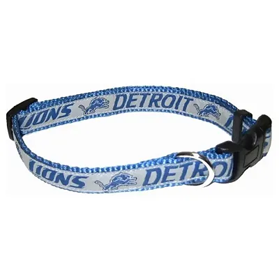 Pets First Detroit Lions Pet Collar by Pets First - XL