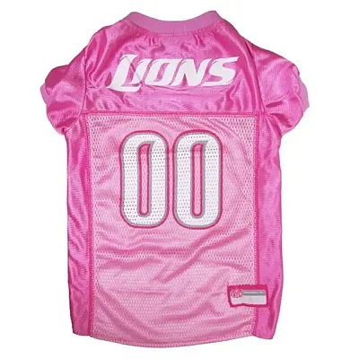 Pets First Detroit Lions Pink Pet Jersey - Small