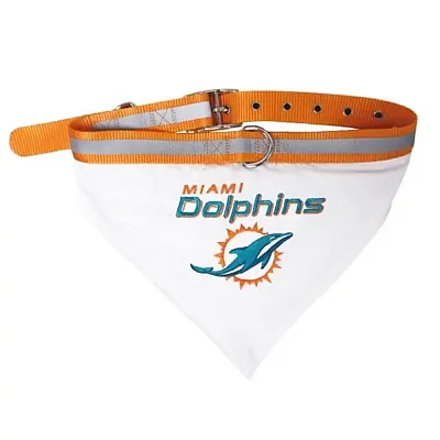 Pets First Miami Dolphins Pet Collar Bandana - Medium