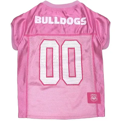 Pets First Georgia Bulldogs Pink Pet Jersey - Medium