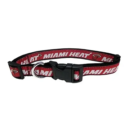 Pets First Miami Heat Pet Collar by Pets First - Small