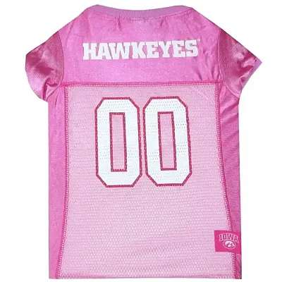 Pets First Iowa Hawkeyes Pink Pet Jersey - Large