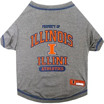Pets First Illinois Fighting Illini Pet T-Shirt - Small