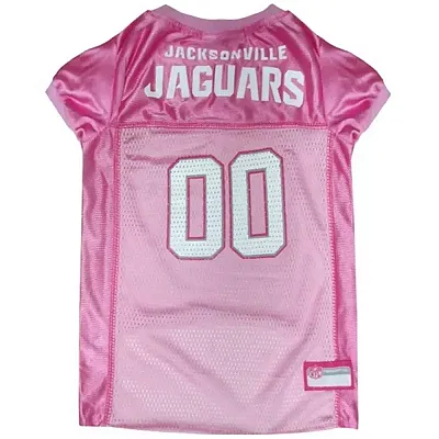 Pets First Jacksonville Jaguars Pink Pet Jersey - Medium