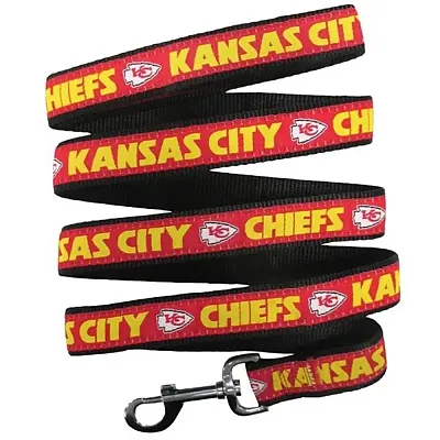 Pets First Kansas City Chiefs Pet Leash by Pets First - Small