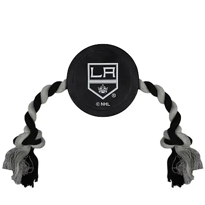 Pets First Los Angeles Kings Pet Hockey Puck Rope Toy