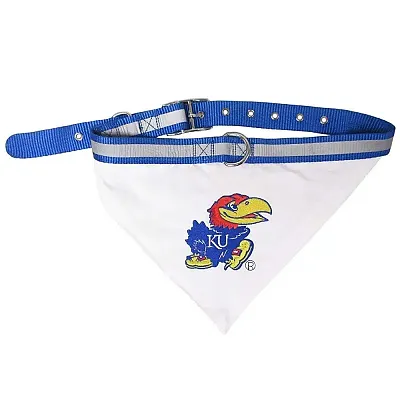 Pets First Kansas Jayhawks Collar Bandana - Small