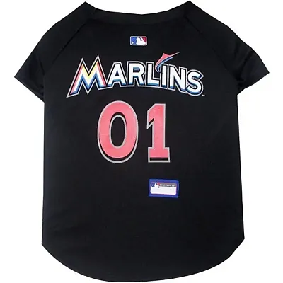 Pets First Miami Marlins Pet Jersey - Medium