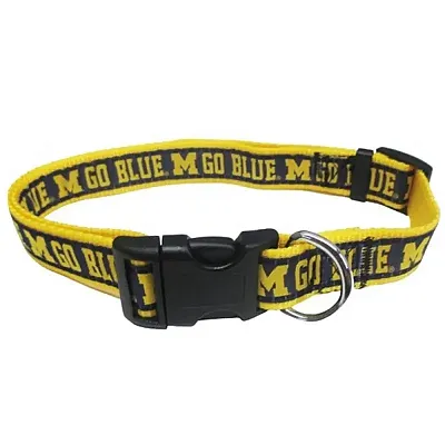 Pets First Michigan Wolverines Pet Collar by Pets First - Medium
