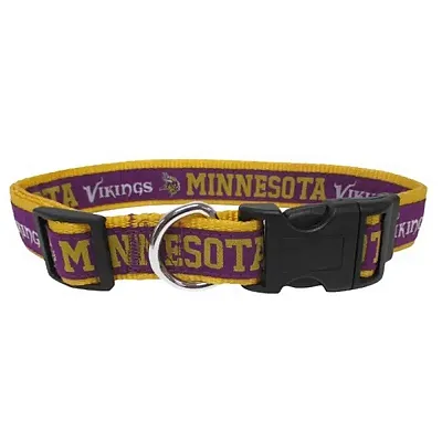 Pets First Minnesota Vikings Pet Collar by Pets First - XL