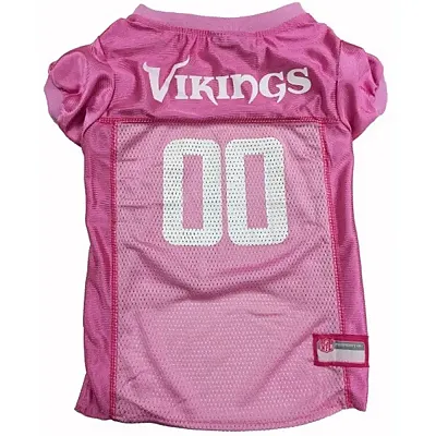 Pets First Minnesota Vikings Pink Pet Jersey - Large
