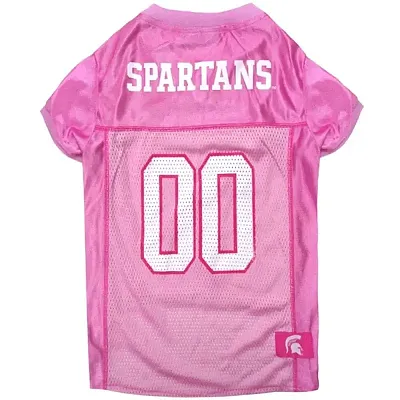 Pets First Michigan State Spartans Pink Pet Jersey - Large