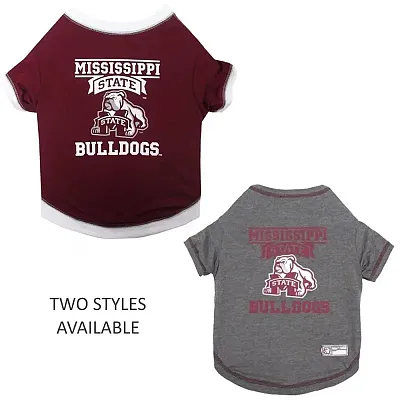 Pets First Mississippi State Pet T-Shirt - Medium - Gray