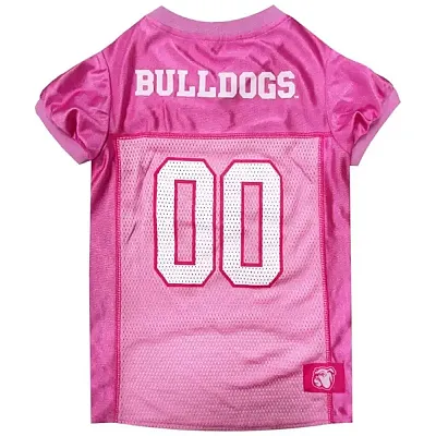 Pets First Mississippi State Bulldogs Pink Pet Jersey - Large