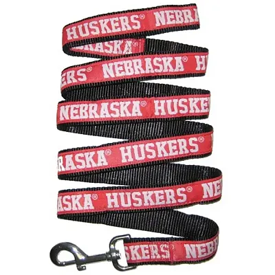 Pets First Nebraska Huskers Pet Leash by Pets First - Large