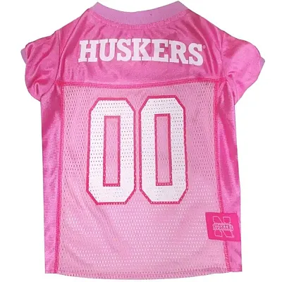 Pets First Nebraska Huskers Pink Pet Jersey - Medium