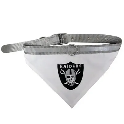 Pets First Oakland Raiders Pet Collar Bandana - Small