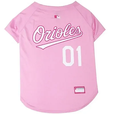 Pets First Baltimore Orioles Pink Pet Jersey - Medium