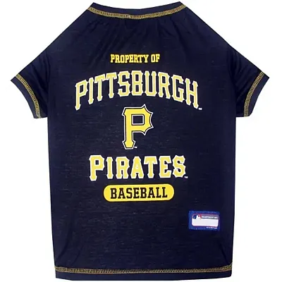Pets First Pittsburgh Pirates Pet T-Shirt - Medium