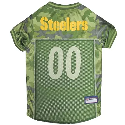 Pets First Pittsburgh Steelers Pet Camo Jersey - X-Small