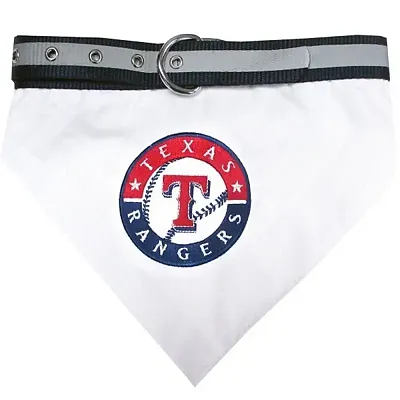 Pets First Texas Rangers Pet Collar Bandana - Large