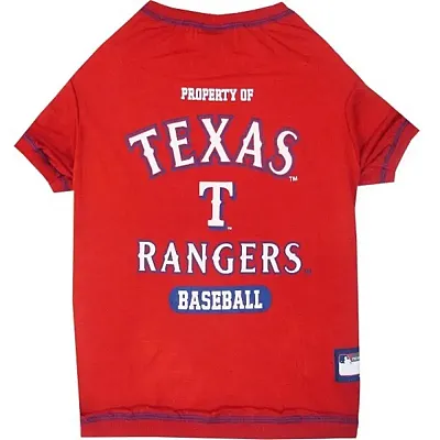 Pets First Texas Rangers Pet T-Shirt - Small