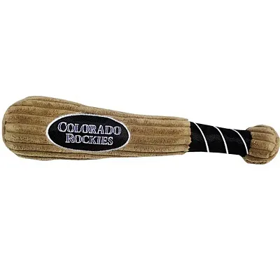 Pets First Colorado Rockies Plush Baseball Bat Toy