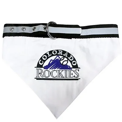 Pets First Colorado Rockies Pet Collar Bandana - Medium
