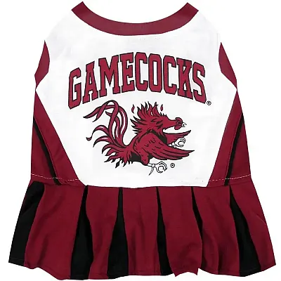 Pets First South Carolina Cheerleader Dog Dress - Small