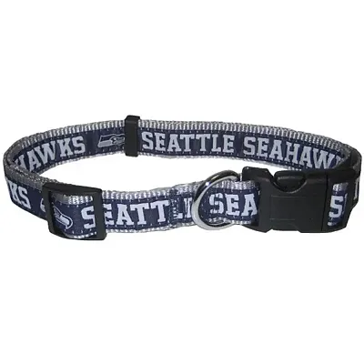 Pets First Seattle Seahawks Pet Collar by Pets First - Large