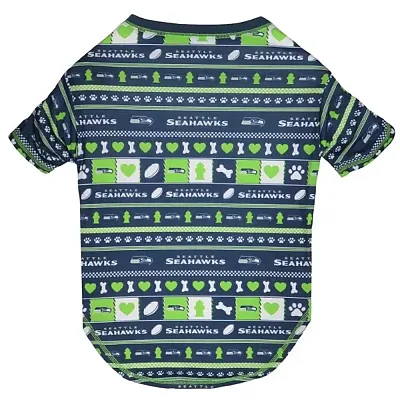 Pets First Seattle Seahawks Pet Novel-Tee - Medium