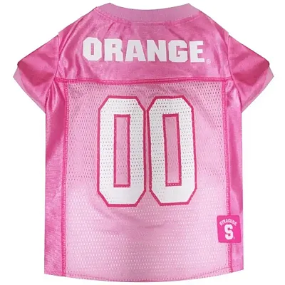 Pets First Syracuse Orange Pink Pet Jersey - Small