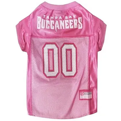 Pets First Tampa Bay Buccaneers Pink Pet Jersey - Large