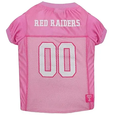 Pets First Texas Tech Pink Pet Jersey - Small