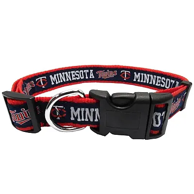 Pets First Minnesota Twins Blue Pet Collar by Pets First - XL