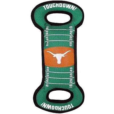 Pets First Texas Longhorns Field Pull Pet Toy