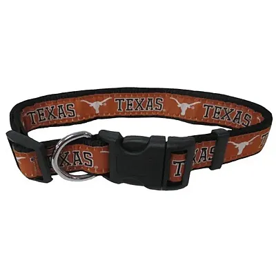 Pets First Texas Longhorns Pet Collar by Pets First - Small