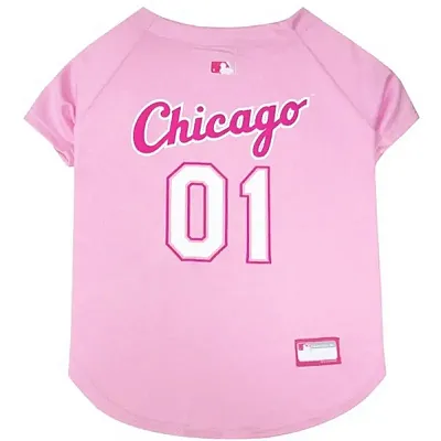 Pets First Chicago White Sox Pink Pet Jersey - Large