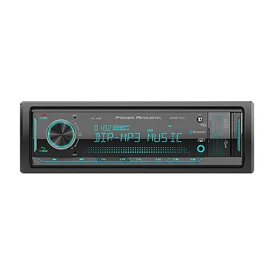 Power Acoustik Mechless Single Din Media Receiver With Bluetooth And Dual Usb