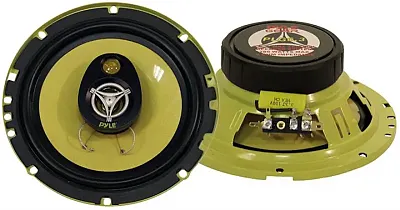 Speaker 6.5&quot; 3-Way Pyle Gear 280Watts; Yellow Basket/Cone