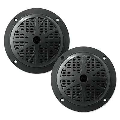 Pyle 4&quot; Pair Marine Black Speakers