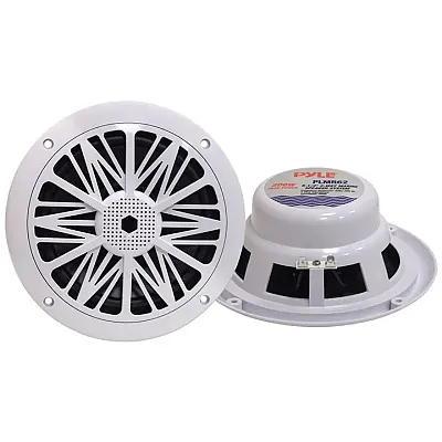 Marine Speaker 6.5&quot; Pyle 2-Way 200Watts - White