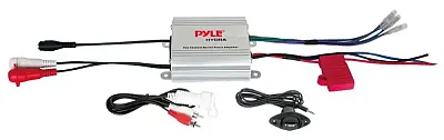 Pyle 2Ch Waterproof Mp3/Ipod Marine Power Amplifier -Silver Fioi