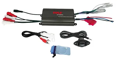 Pyle Marine 4Ch Mp3/Ipod Marine Power Amp-Black Ffinish
