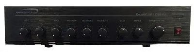 60 Watt Rms Pa Power Mixer Amp/6 Mic Inputs/Aux Pmm60A
